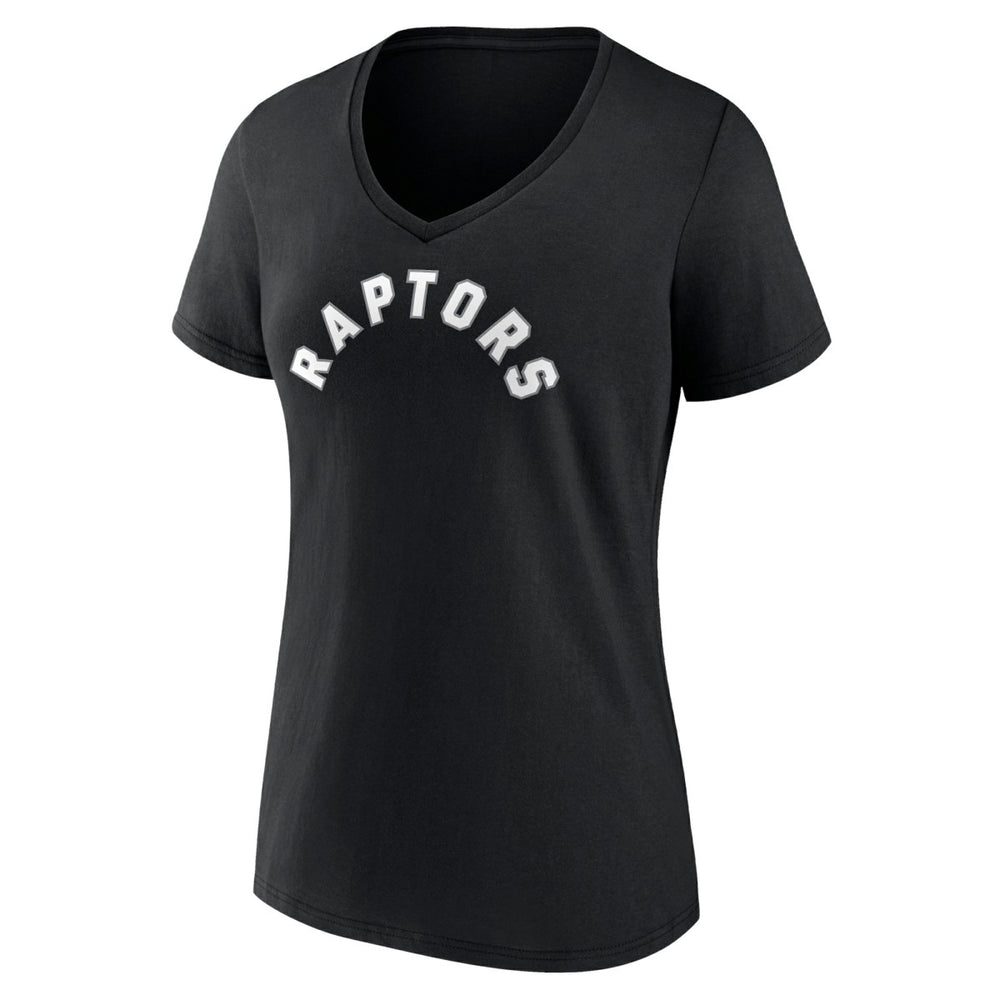 Toronto Raptors Women's Wordmark V-Neck T-Shirt