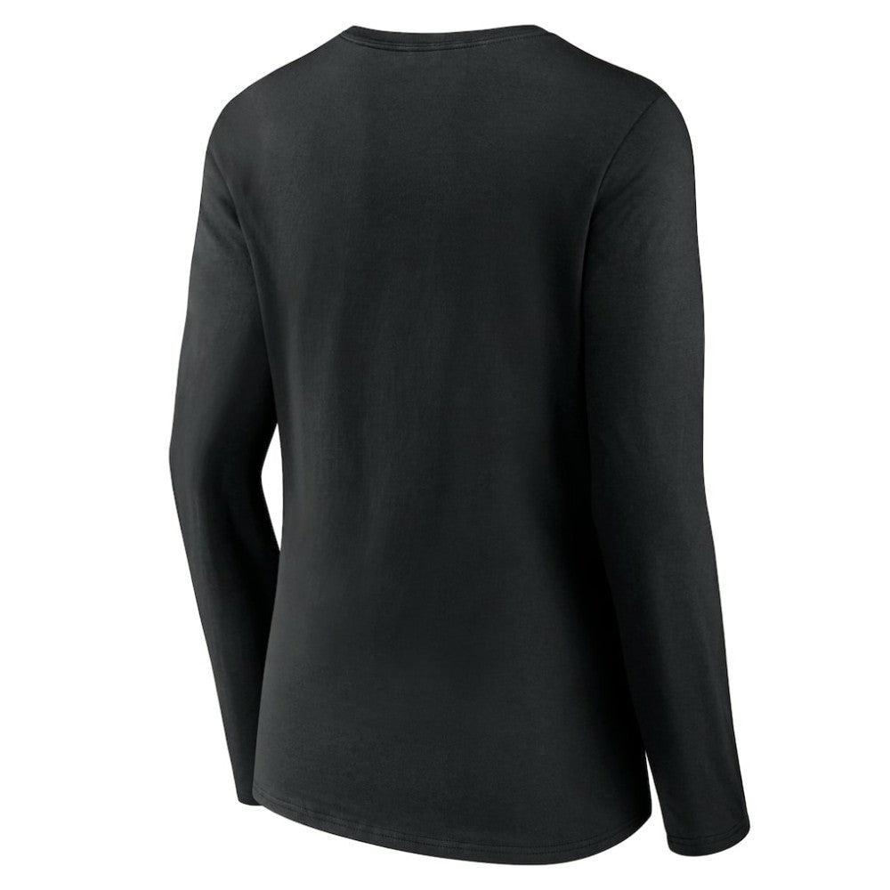 NHL Vegas Golden Knights Women's Team Logo Long Sleeve V-Neck T-Shirt