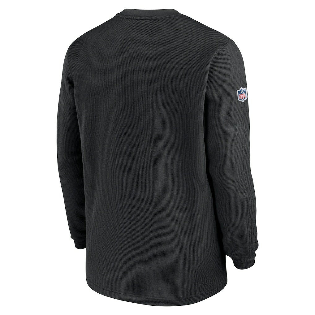2023 Sideline Throwback Heavy Brushed Waffle Long Sleeve Top - Las Vegas Raiders Tops