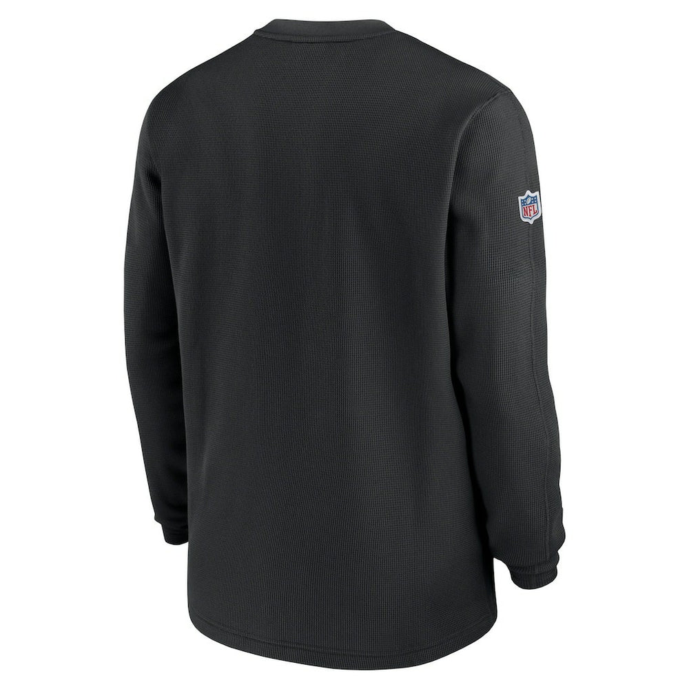2023 Sideline Throwback Heavy Brushed Waffle Long Sleeve Top - Las Vegas Raiders Tops