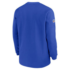 2023 Sideline Throwback Heavy Brushed Waffle Long Sleeve Top - Los Angeles Rams Tops