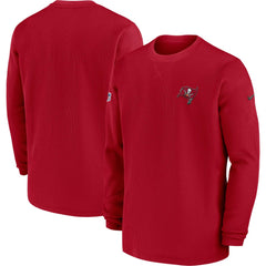 2023 Sideline Throwback Heavy Brushed Waffle Long Sleeve Top - Tampa Bay Buccaneers Tops