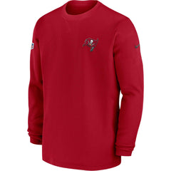 2023 Sideline Throwback Heavy Brushed Waffle Long Sleeve Top - Tampa Bay Buccaneers Tops