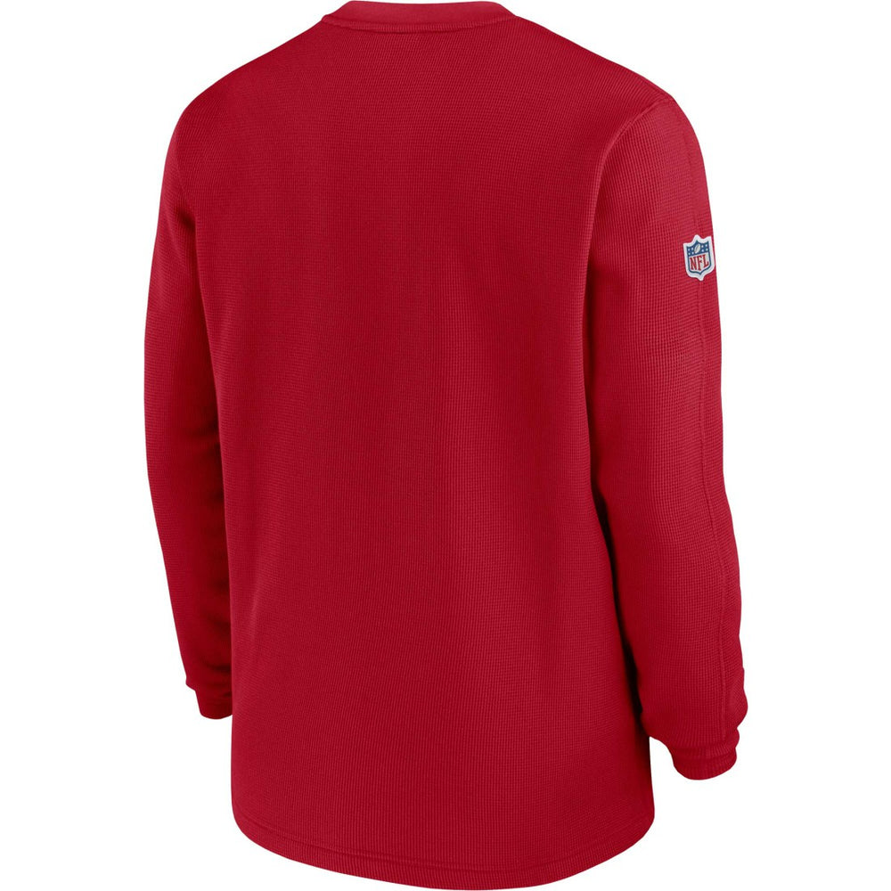 2023 Sideline Throwback Heavy Brushed Waffle Long Sleeve Top - Tampa Bay Buccaneers Tops