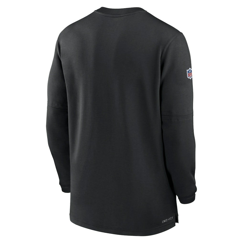 2023 Sideline Performance Long Sleeve Tri-Blend Quarter-Zip Top - Pittsburgh Steelers Tops