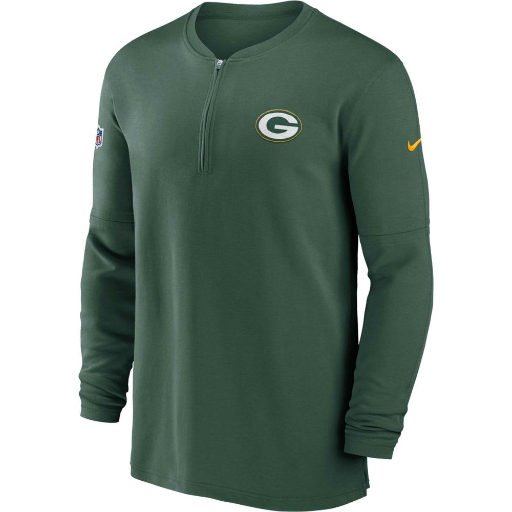 2023 Sideline Performance Long Sleeve Tri-Blend Quarter-Zip Top - Green Bay Packers Tops