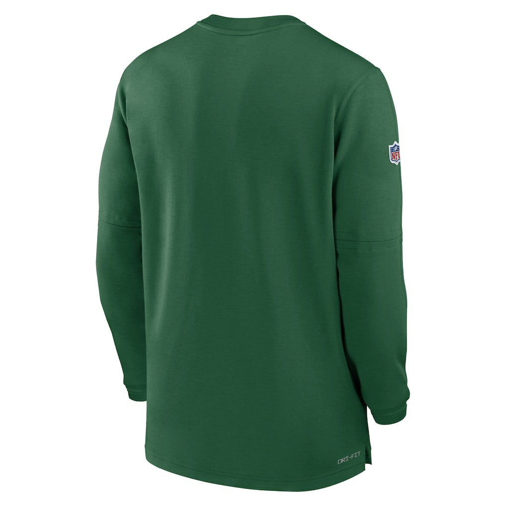 2023 Sideline Performance Long Sleeve Tri-Blend Quarter-Zip Top - New York Jets Tops