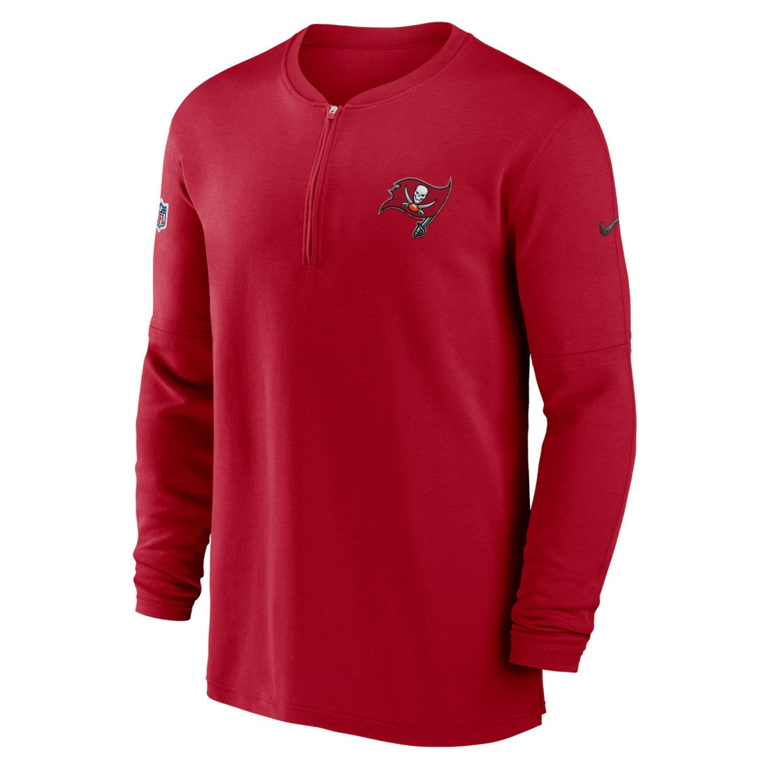 2023 Sideline Performance Long Sleeve Tri-Blend Quarter-Zip Top - Tampa Bay Buccaneers Tops