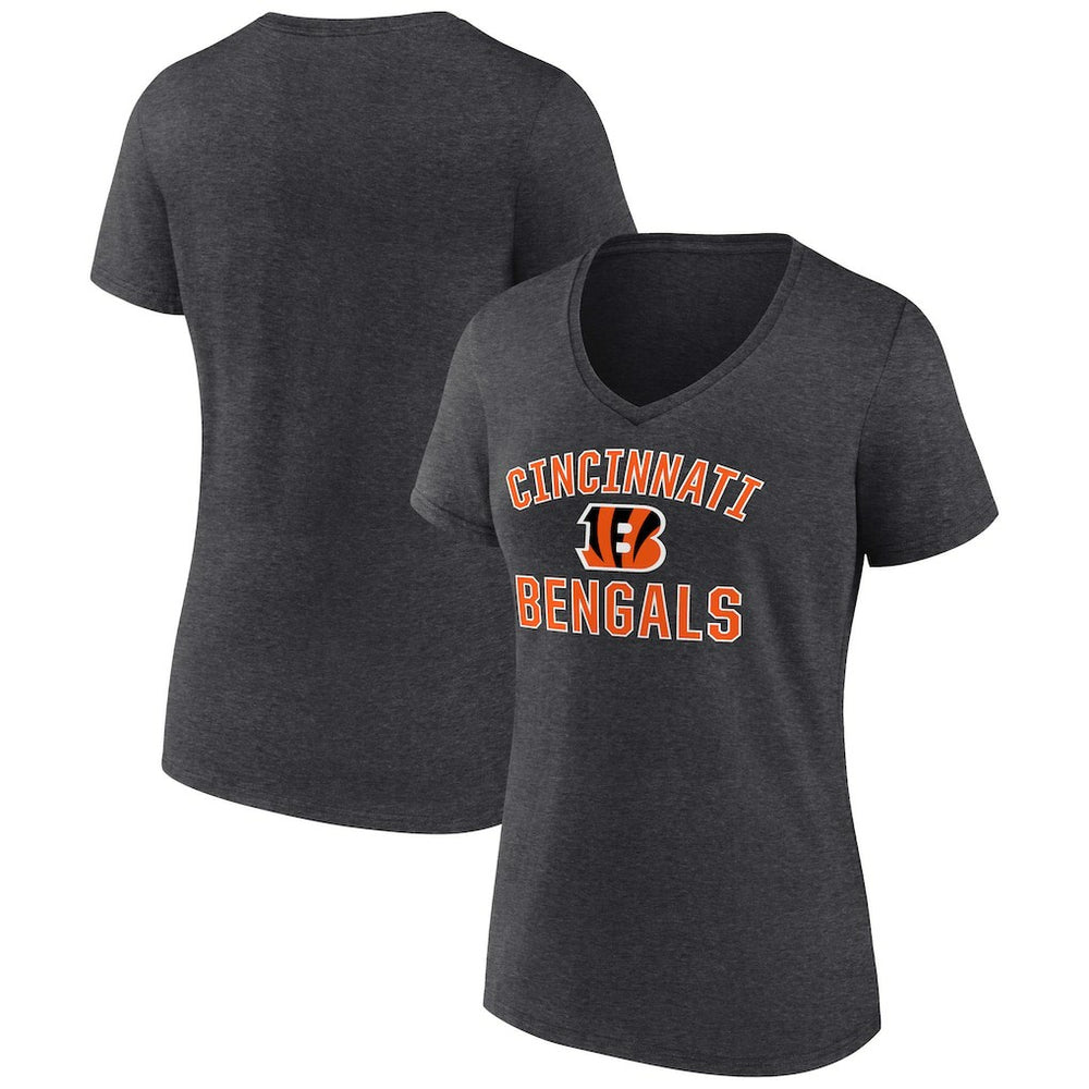 Women's Victory Arch Team V-Neck T-Shirt - Cincinnati Bengals T-shirts