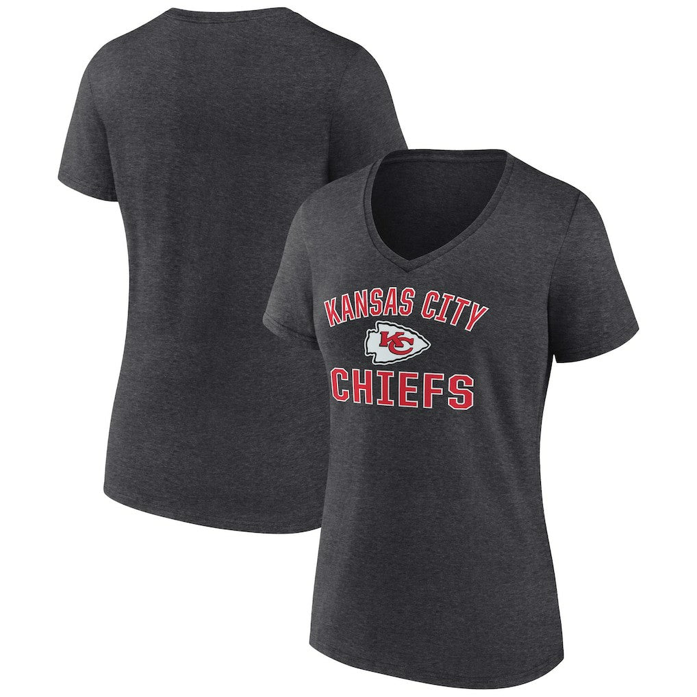Women's Victory Arch Team V-Neck T-Shirt - Kansas City Chiefs T-shirts