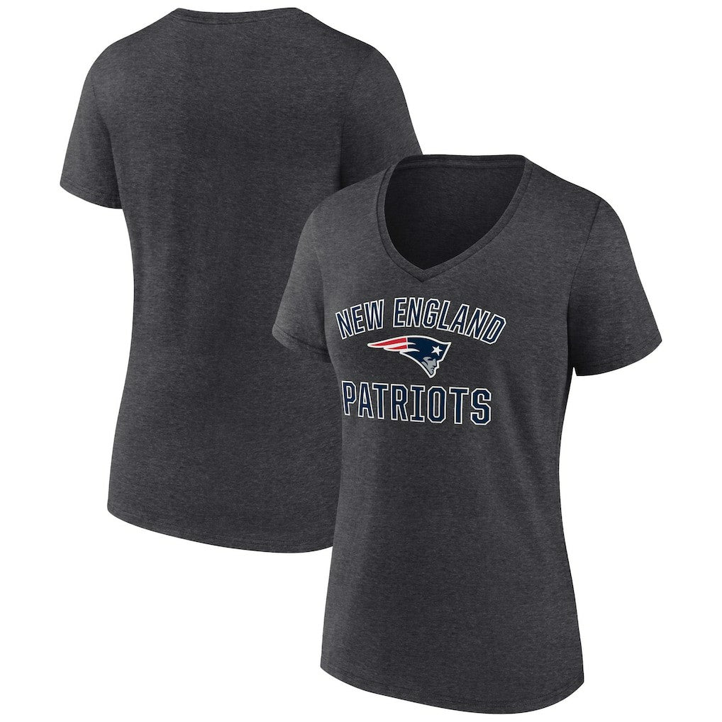 Women's Victory Arch Team V-Neck T-Shirt - New England Patriots T-shirts