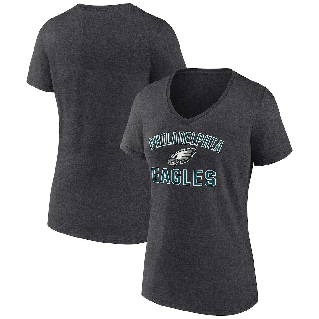 Women's Victory Arch Team V-Neck T-Shirt - Philadelphia Eagles T-shirts