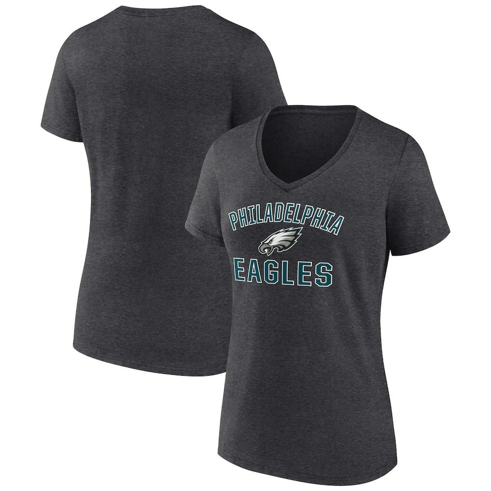 Women's Victory Arch Team V-Neck T-Shirt - Philadelphia Eagles T-shirts