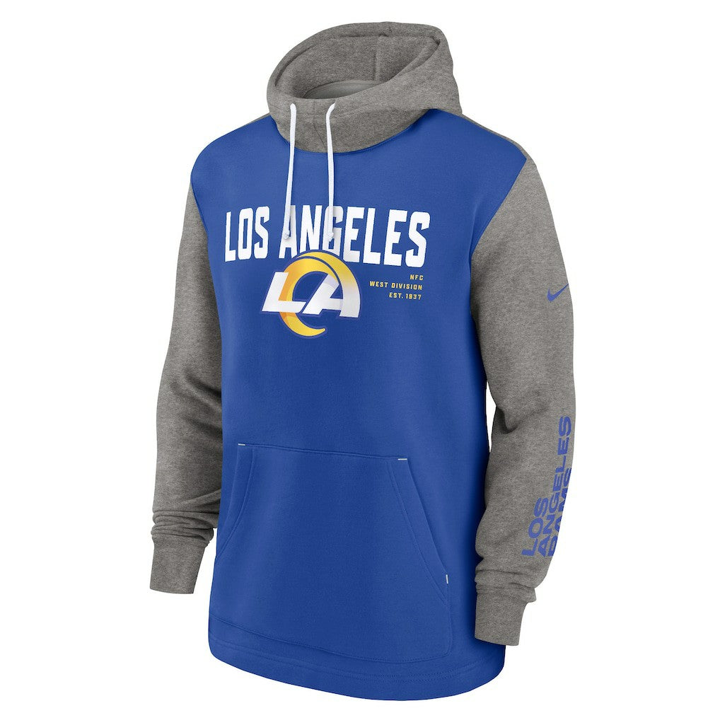 Fashion Color Block Pullover Hoodie - Los Angeles Rams Hoodies