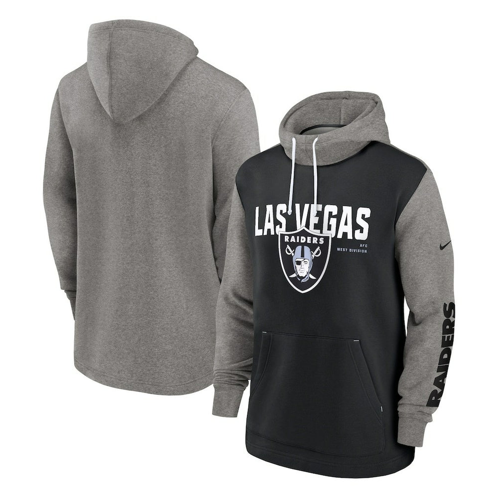 Fashion Color Block Pullover Hoodie - Las Vegas Raiders Hoodies