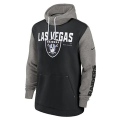 Fashion Color Block Pullover Hoodie - Las Vegas Raiders Hoodies