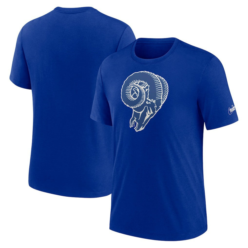 Rewind Logo Tri-Blend T-Shirt - Los Angeles Rams T-shirts