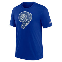 Rewind Logo Tri-Blend T-Shirt - Los Angeles Rams T-shirts