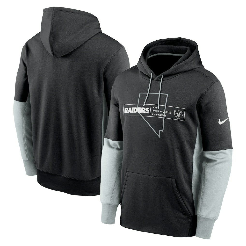 Color Block Fleece Performance Pullover Hoodie - Las Vegas Raiders Hoodies