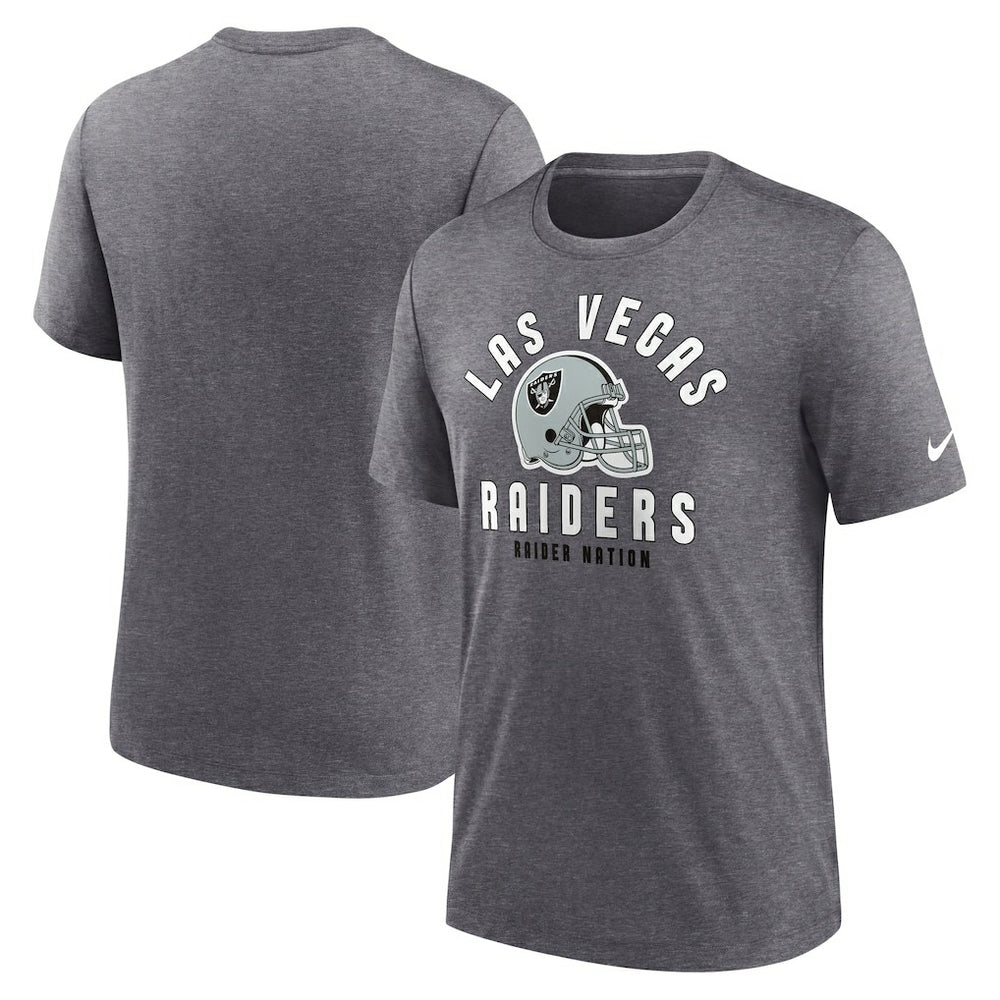 Helmet Tri-Blend T-Shirt - Las Vegas Raiders T-shirts