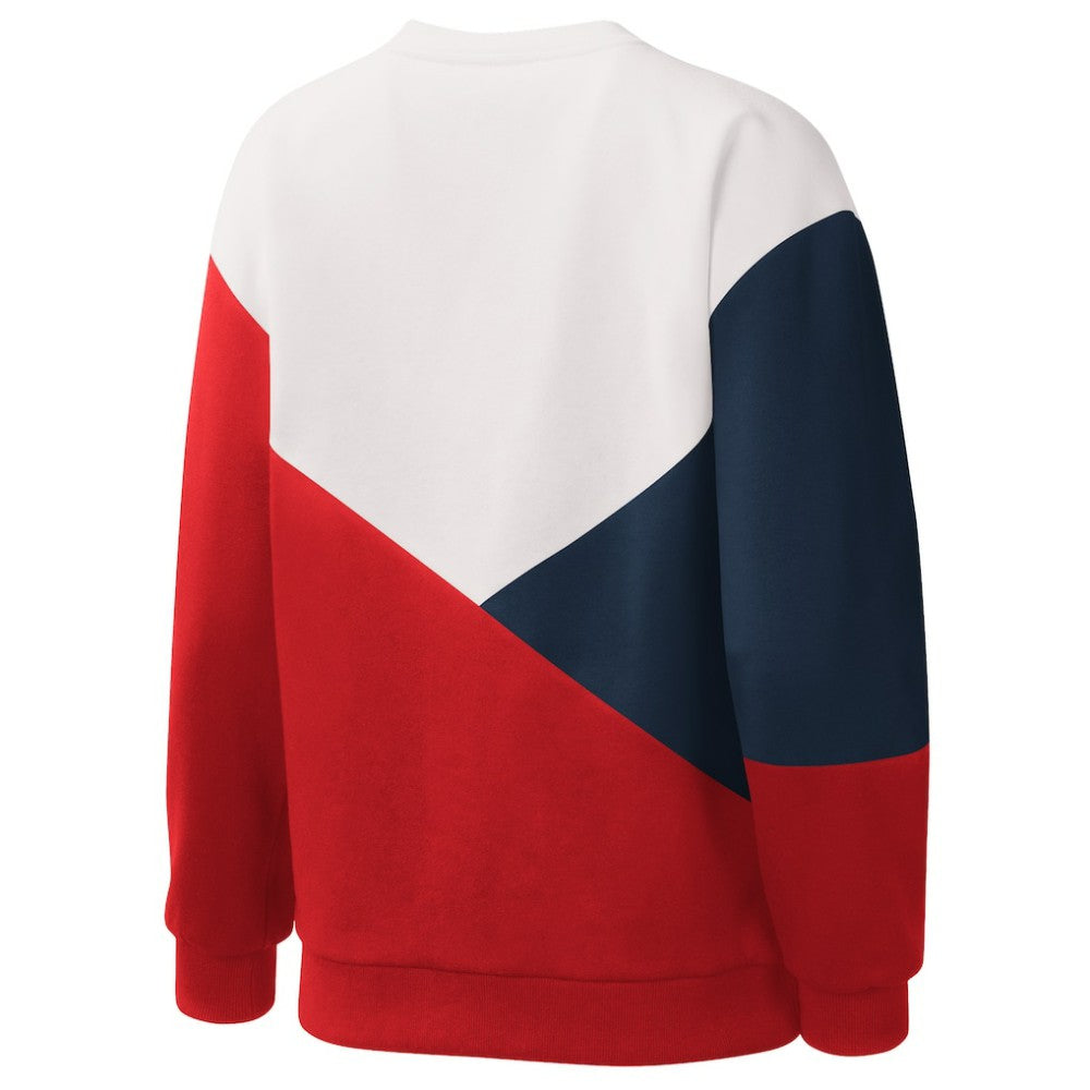 White/Red St. Louis Cardinals Starter Women's Shutout Pullover Sweatshirt