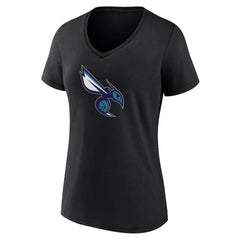 Charlotte Hornets Women's Alternate Logo V-Neck T-Shirt