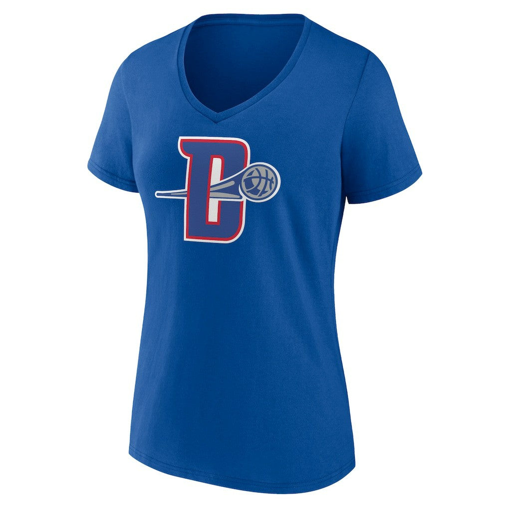 Detroit Pistons Women's Alternate Logo V-Neck T-Shirt sale