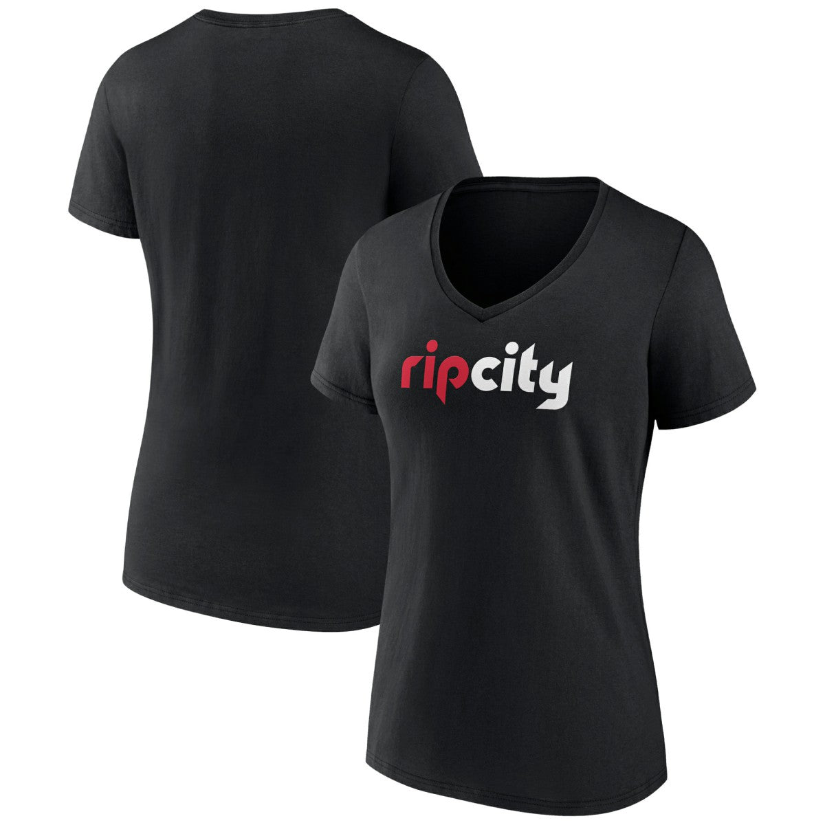 Portland Trail Blazers Women's Alternate Logo V-Neck T-Shirt