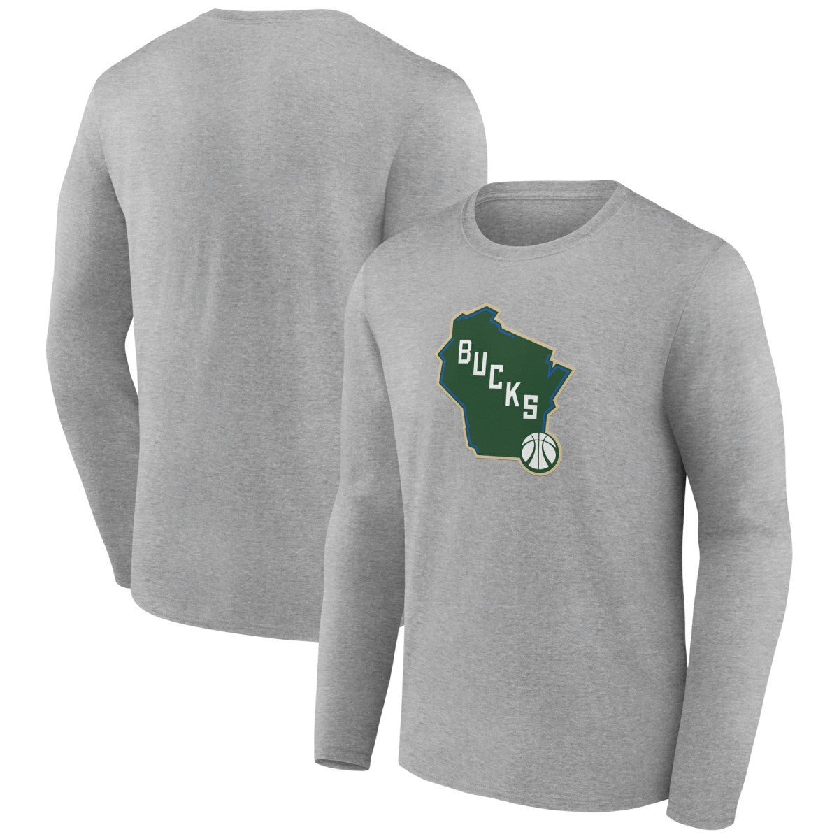 Milwaukee Bucks Alternate Logo Long Sleeve T-Shirt