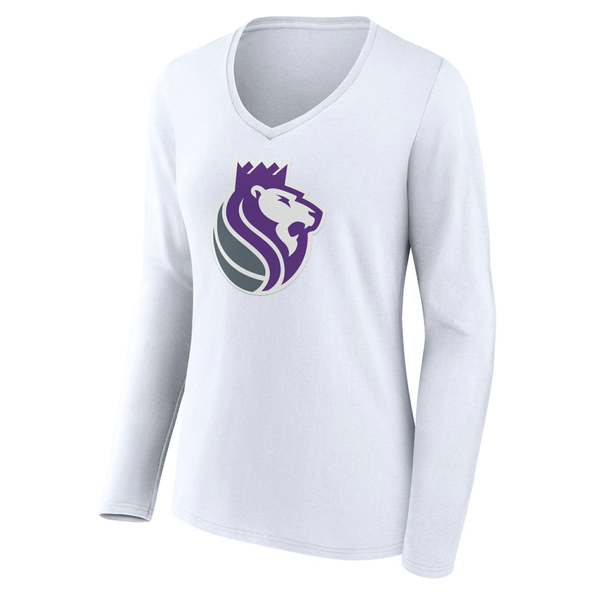 Sacramento Kings Women's Alternate Logo V-Neck Long Sleeve T-Shirt