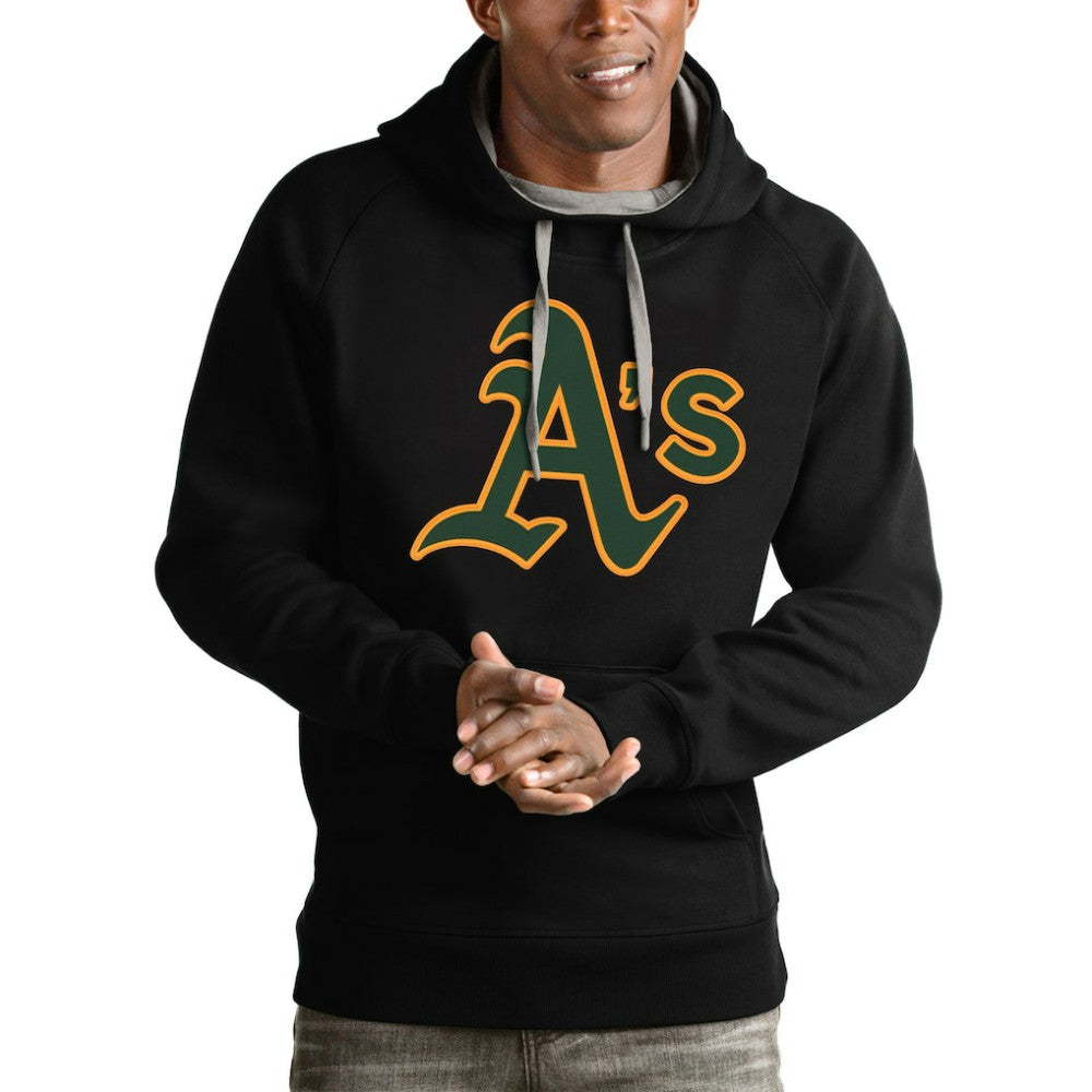 Black Athletics Antigua Victory Pullover Team Logo Hoodie