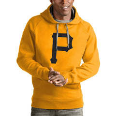 Gold Pittsburgh Pirates Antigua Victory Pullover Team Logo Hoodie