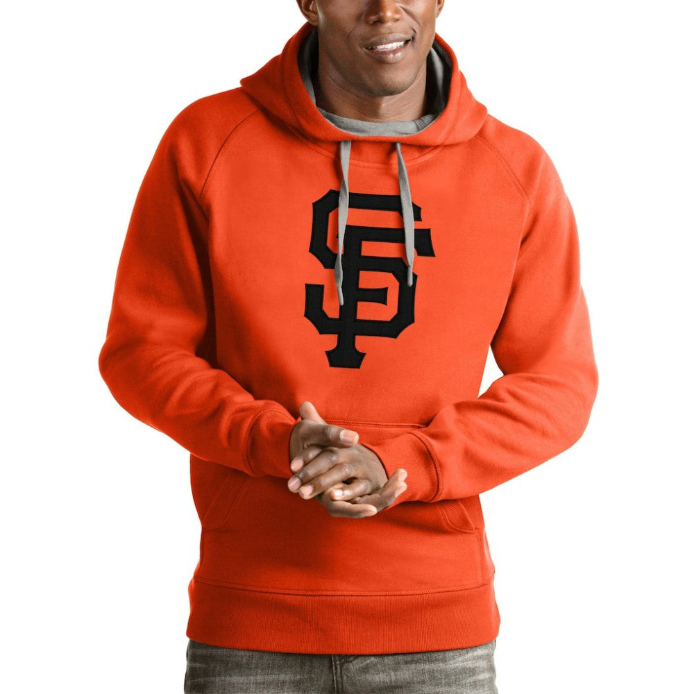 Orange San Francisco Giants Antigua Victory Pullover Team Logo Hoodie