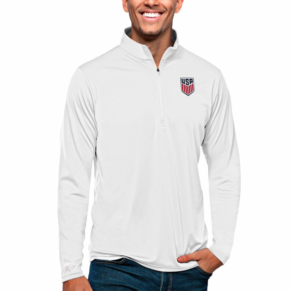 USMNT Antigua Tribute Quarter-Zip Pullover Top