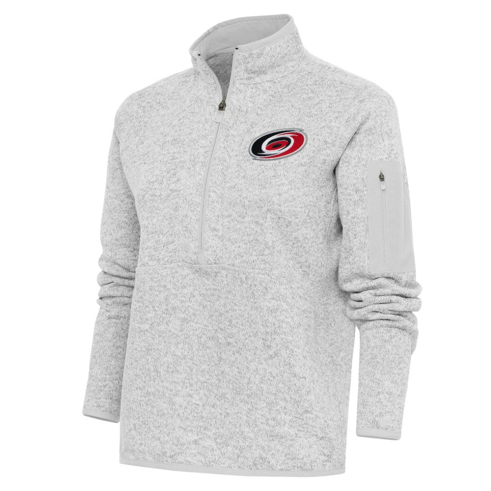 NHL Carolina Hurricanes Antigua Women's Team Logo Fortune Quarter-Zip Jacket