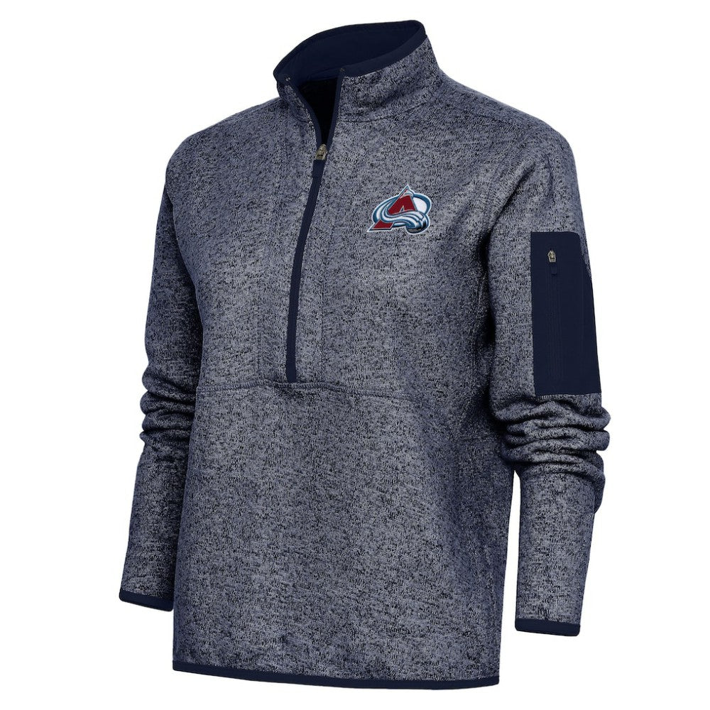 NHL Colorado Avalanche Antigua Women's Team Logo Fortune Quarter-Zip Jacket