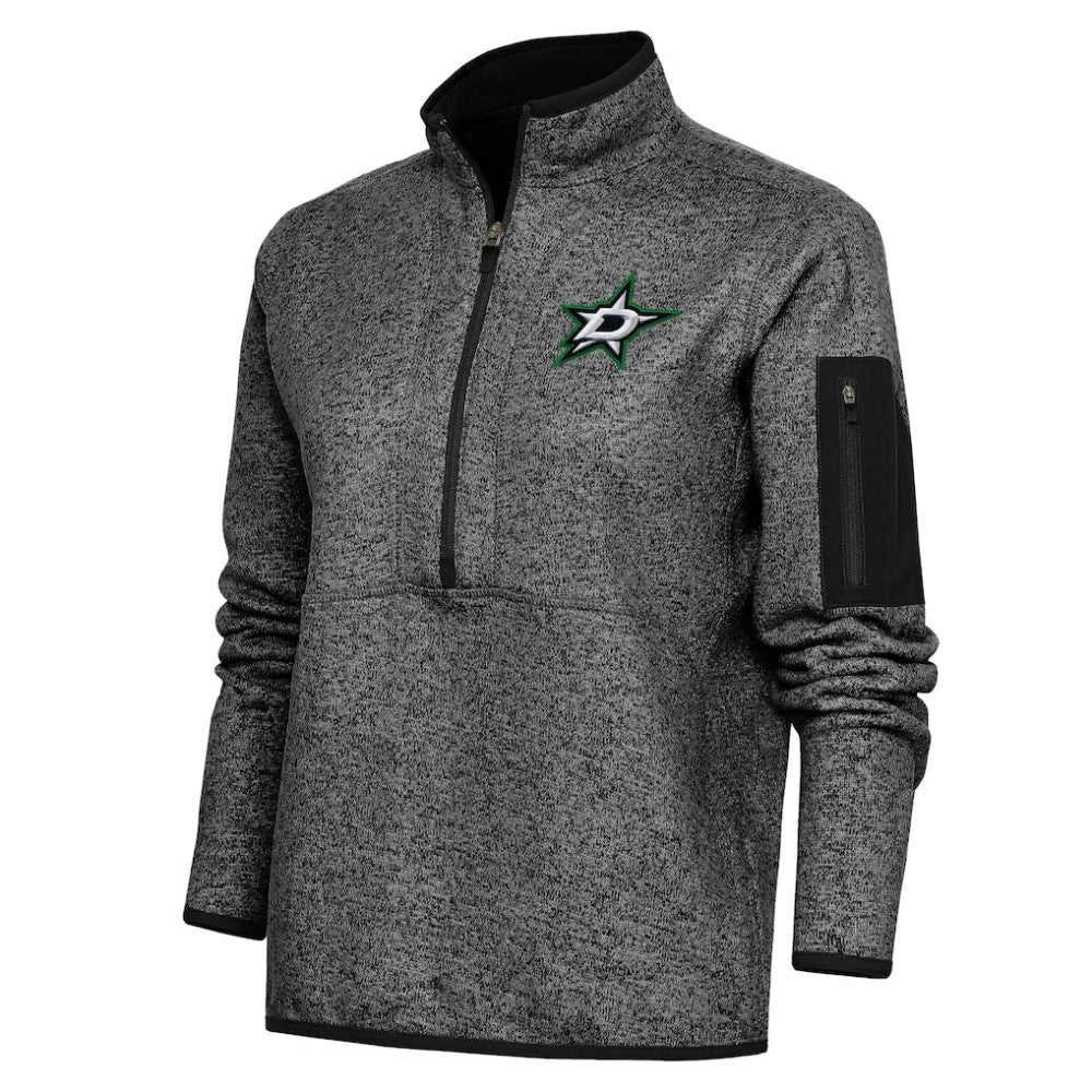 NHL Dallas Stars Antigua Women's Team Logo Fortune Quarter-Zip Jacket