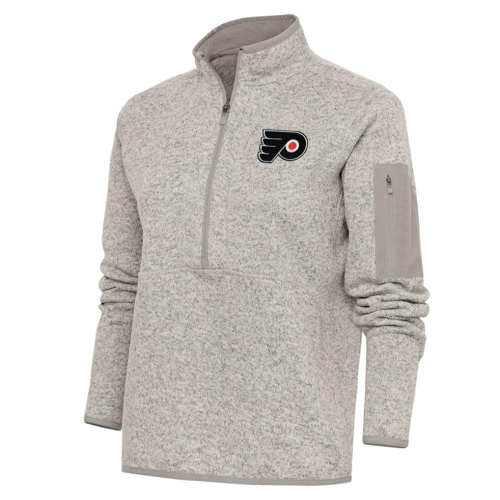 NHL Philadelphia Flyers Antigua Women's Team Logo Fortune Quarter-Zip Jacket
