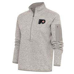 NHL Philadelphia Flyers Antigua Women's Team Logo Fortune Quarter-Zip Jacket