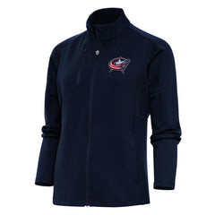 NHL Columbus Blue Jackets Antigua Women's Team Logo Generation Full-Zip Jacket
