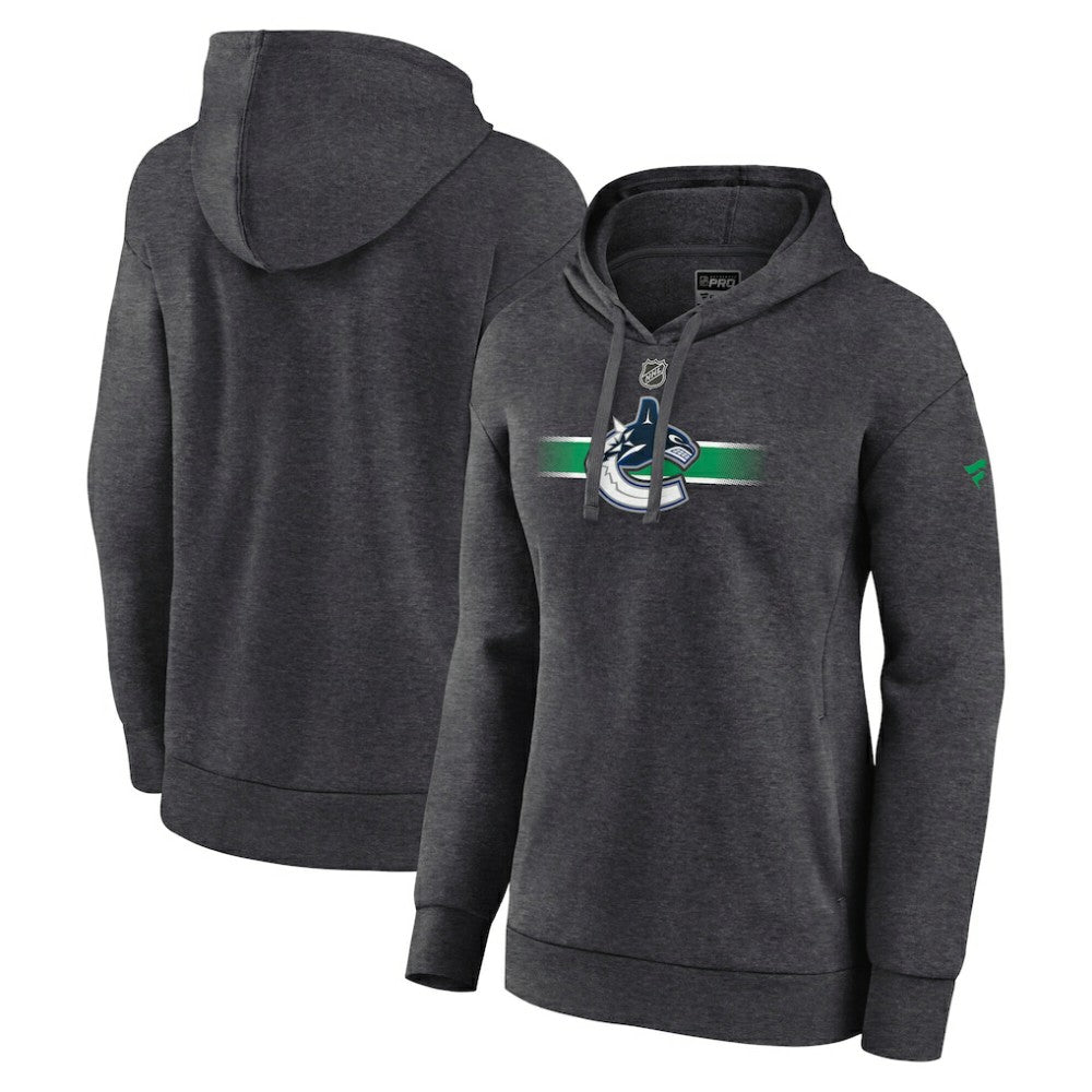 NHL Vancouver Canucks Fanatics Women's Authentic Pro Core Secondary Fleece Pullover Hoodie