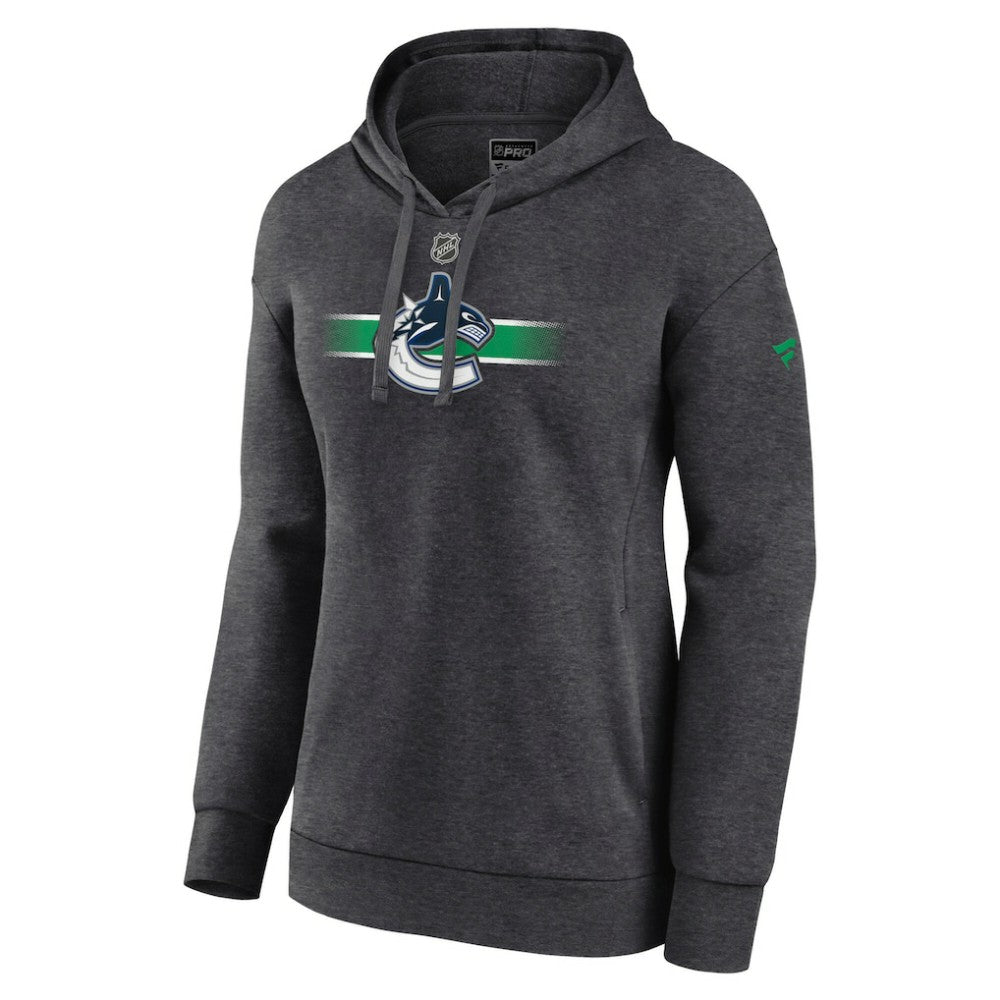 NHL Vancouver Canucks Fanatics Women's Authentic Pro Core Secondary Fleece Pullover Hoodie