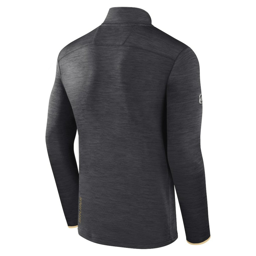 NHL Boston Bruins Fanatics Authentic Pro Quarter-Zip Pullover Top