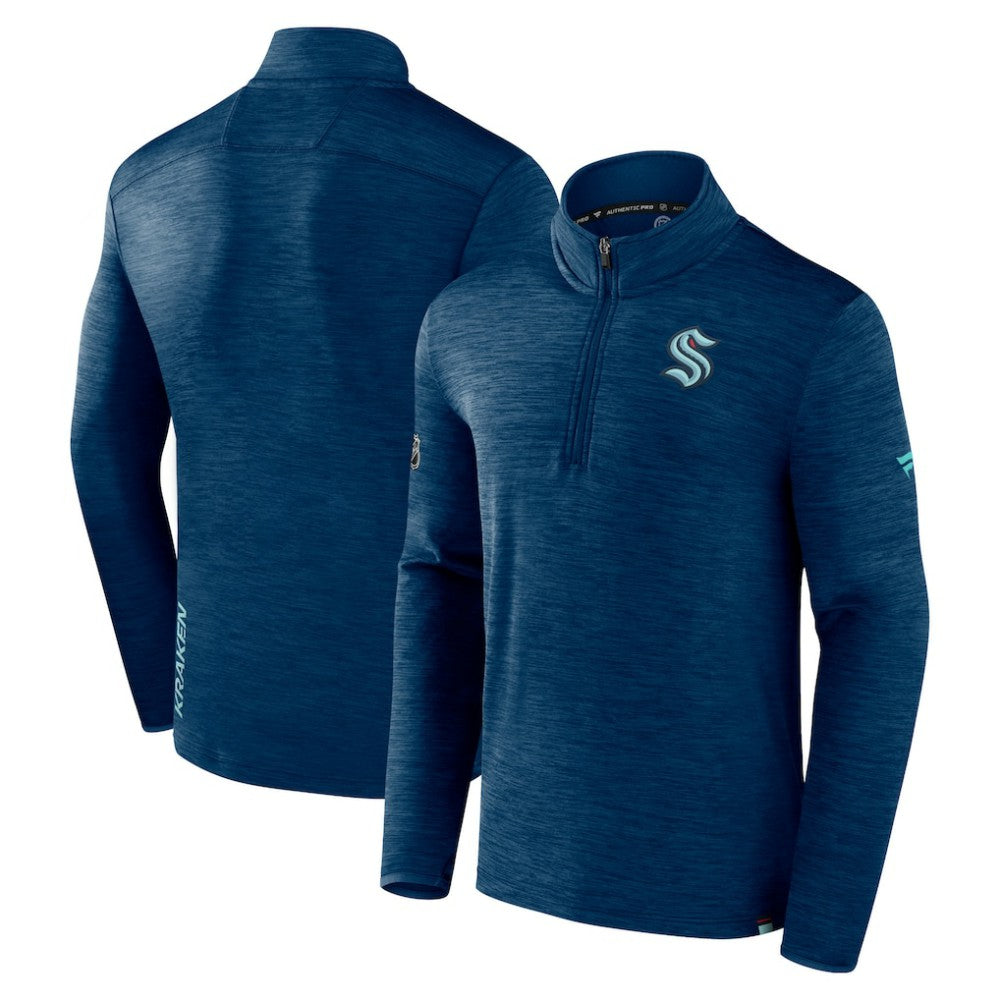 NHL Seattle Kraken Fanatics Authentic Pro Quarter-Zip Pullover Top