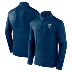 NHL Seattle Kraken Fanatics Authentic Pro Quarter-Zip Pullover Top