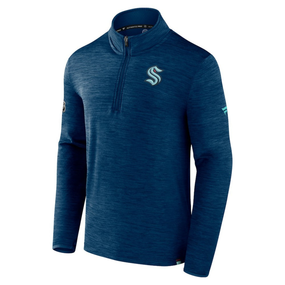 NHL Seattle Kraken Fanatics Authentic Pro Quarter-Zip Pullover Top