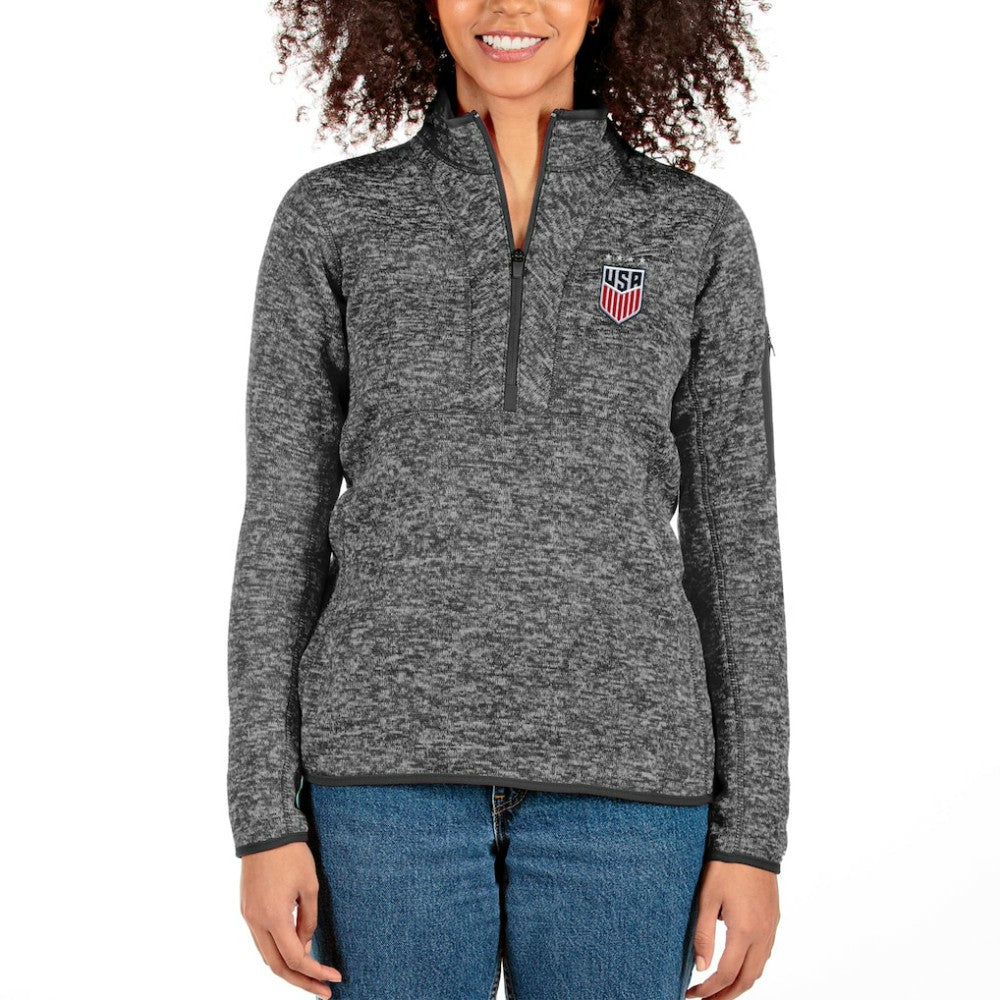 USWNT Antigua Women's Fortune Half-Zip Pullover Jacket