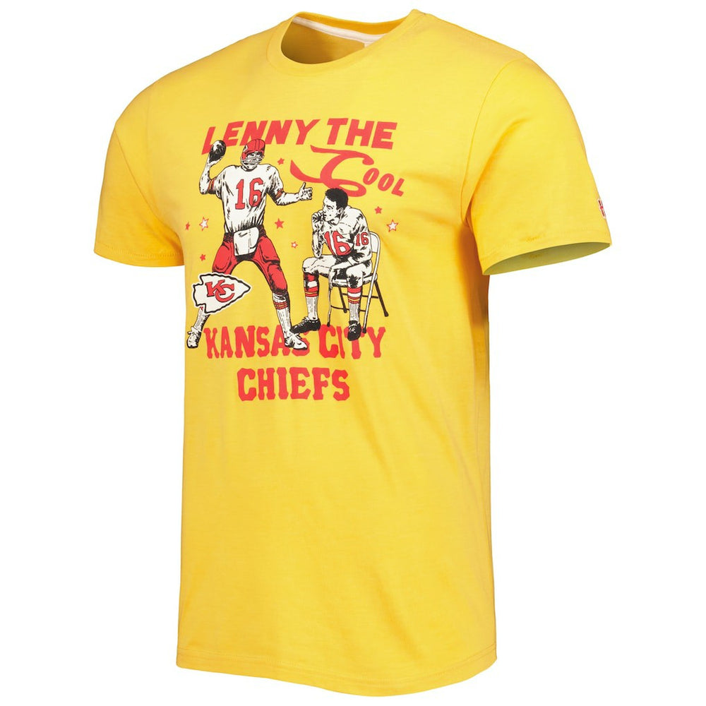 Len Dawson  Homage Unisex Caricature Retired Player Tri-Blend T-Shirt - Kansas City Chiefs T-shirts