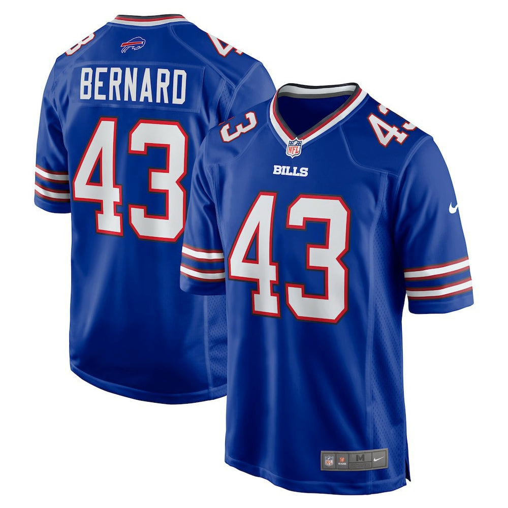 Terrel Bernard  Game Player Jersey - Buffalo Bills Jerseys