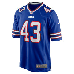 Terrel Bernard  Game Player Jersey - Buffalo Bills Jerseys